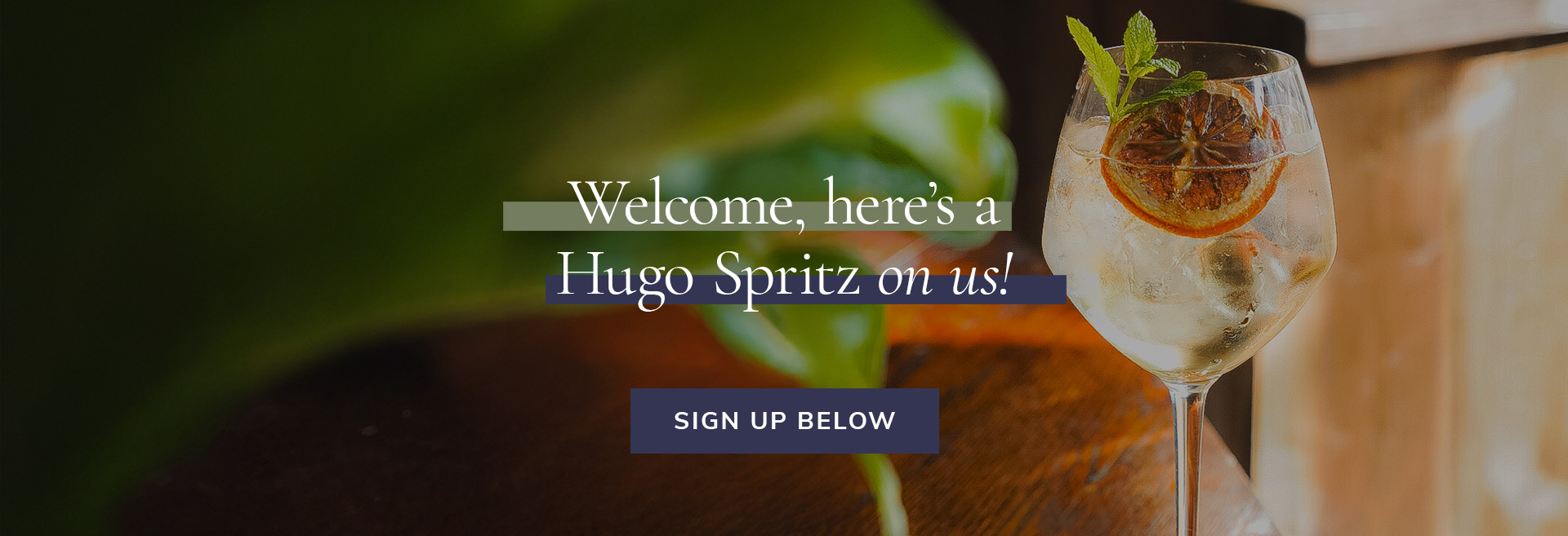 Sign up to the newsletter at The Builder's Arms