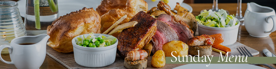 Sunday Menu at The Builder's Arms